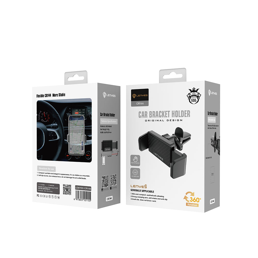 Lenyes CR144 360° Dönebilen Havalandırma Tasarım Araç Telefon Tutucu Lenyes CR144 360° Dönebilen Havalandırma Tasarım Araç Telefon Tutucu